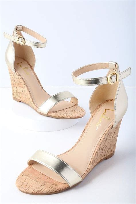 cute gold wedges.